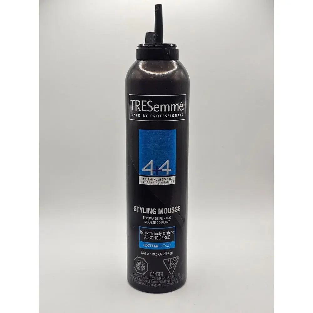 Tresemme 4+4 Thickening Mousse Extra Hold 10.5 OZ,‎ NEW Bottle (missing cap)